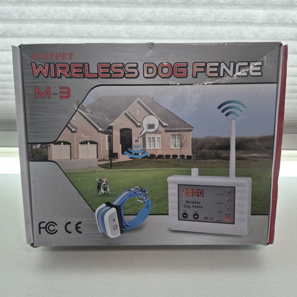 Justpet Wireless Dog Fence M-3 Collar For Dogs - New Open Box